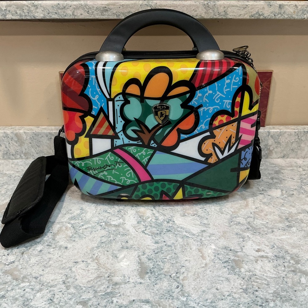 Heys Beauty Case Britto Collection Small Multicolor Pop Art Hardshell Vanity Bag